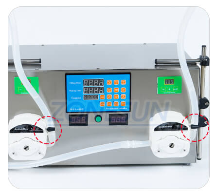 Peristaltic Pump of Double Heads Semi-automatic Liquid Filling Machine