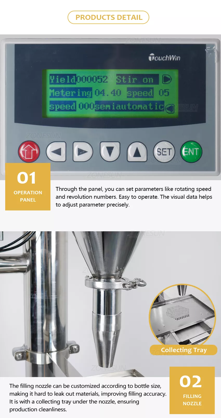 Fülldüse der Pulverfüllmaschine