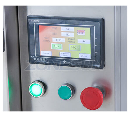 Control Panel of Semi-automatic Servo Motor Filling Machine