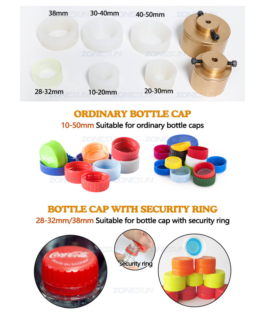 Capping Chuck of Small Bottle Capping Machine For Drinks Bottle