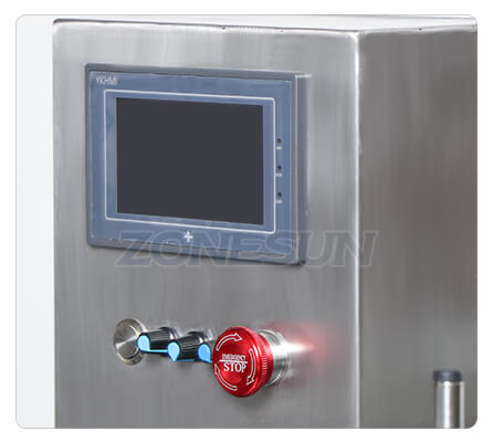 デスクトップコーナー充填キャッピングマシンのコントロールパネル