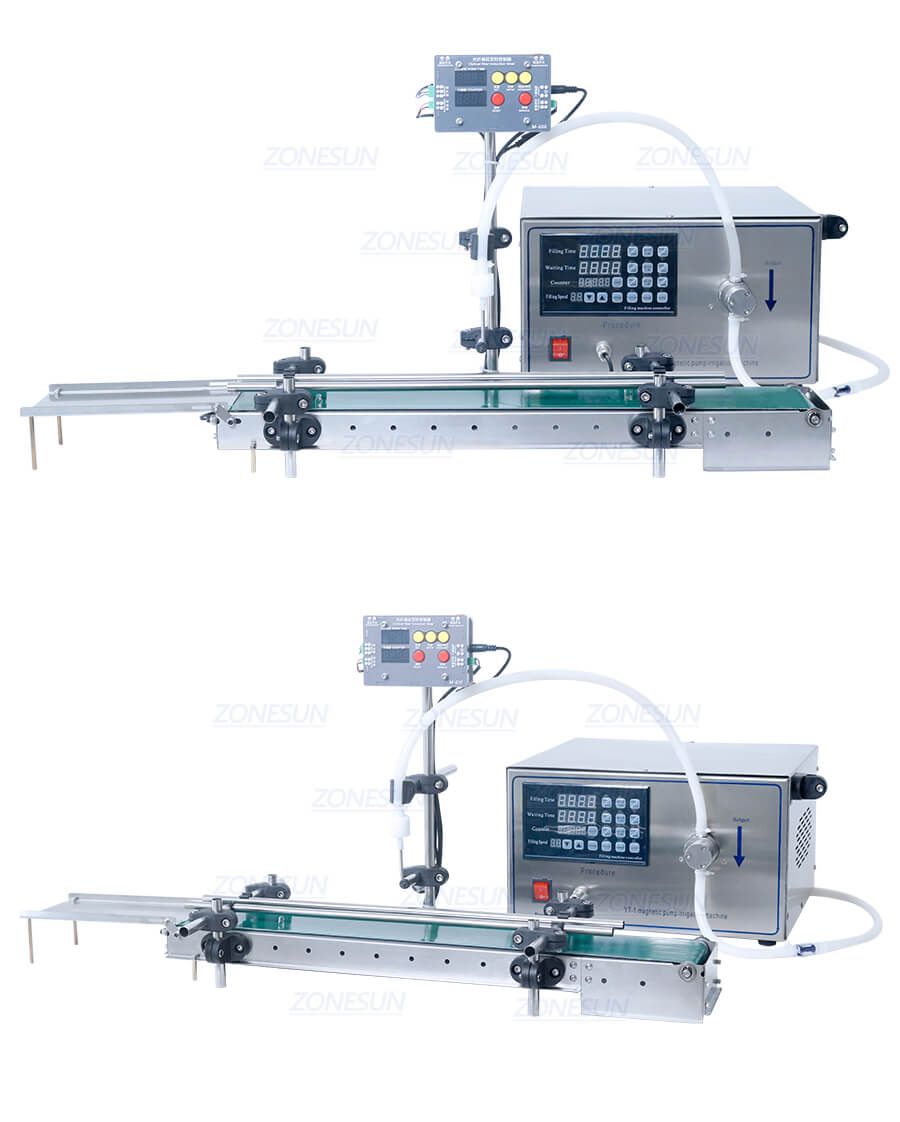 Small Essential Oil Filling Machine With Conveyor
