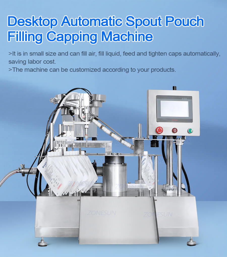 Spout Pouch Filling Capping Machine