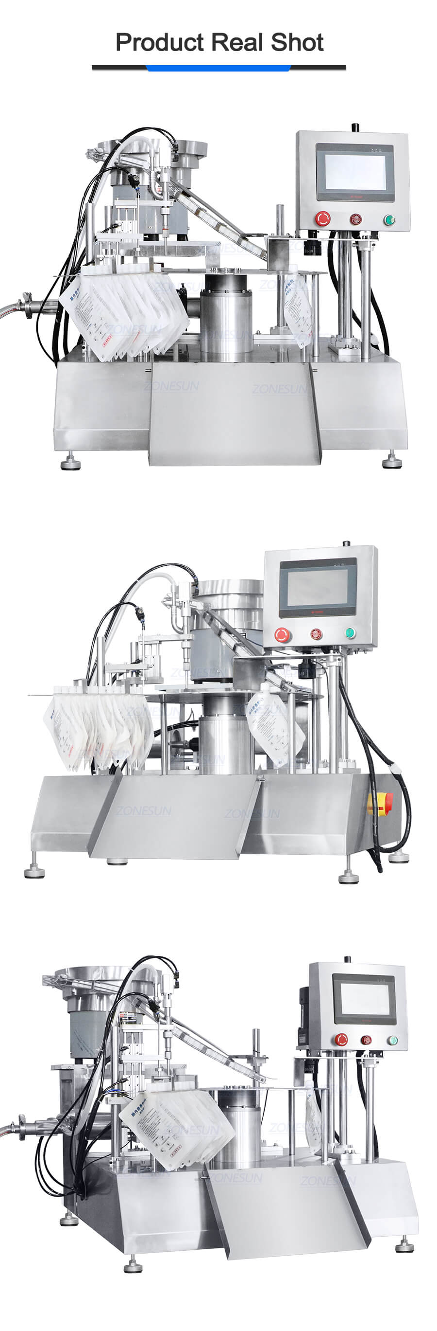 Spout Pouch Filling Capping Machine For Juice