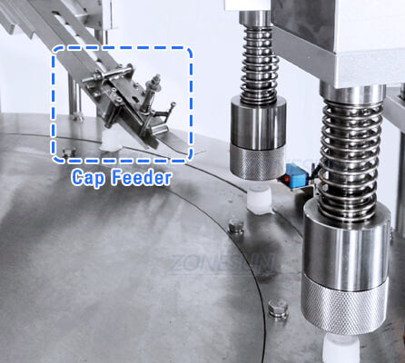 Cap Feeding Structure of Spout Pouch Filling Capping Machine