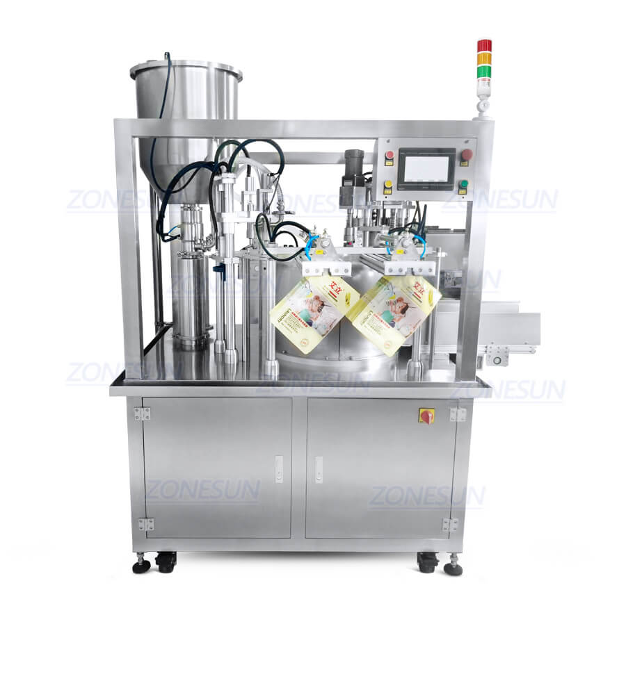 Automatic Stand-up Pouch Filling Capping Machine