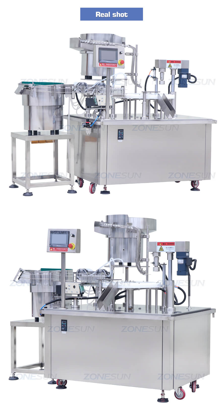 Test tube filling capping machine