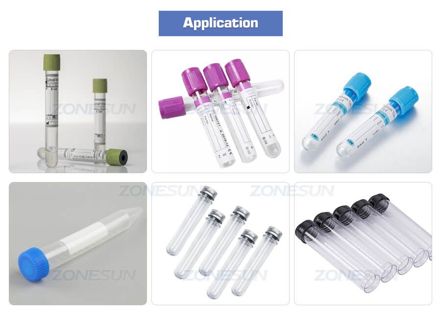 Application of Test tube filling capping machine