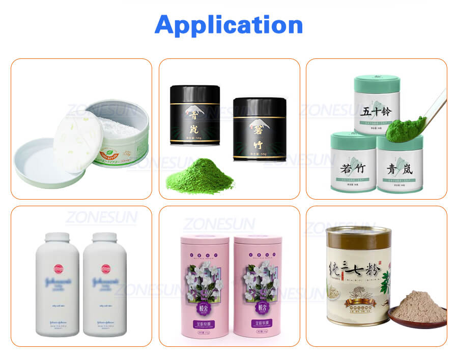 Application of 3 Heads Powder Filling Machine