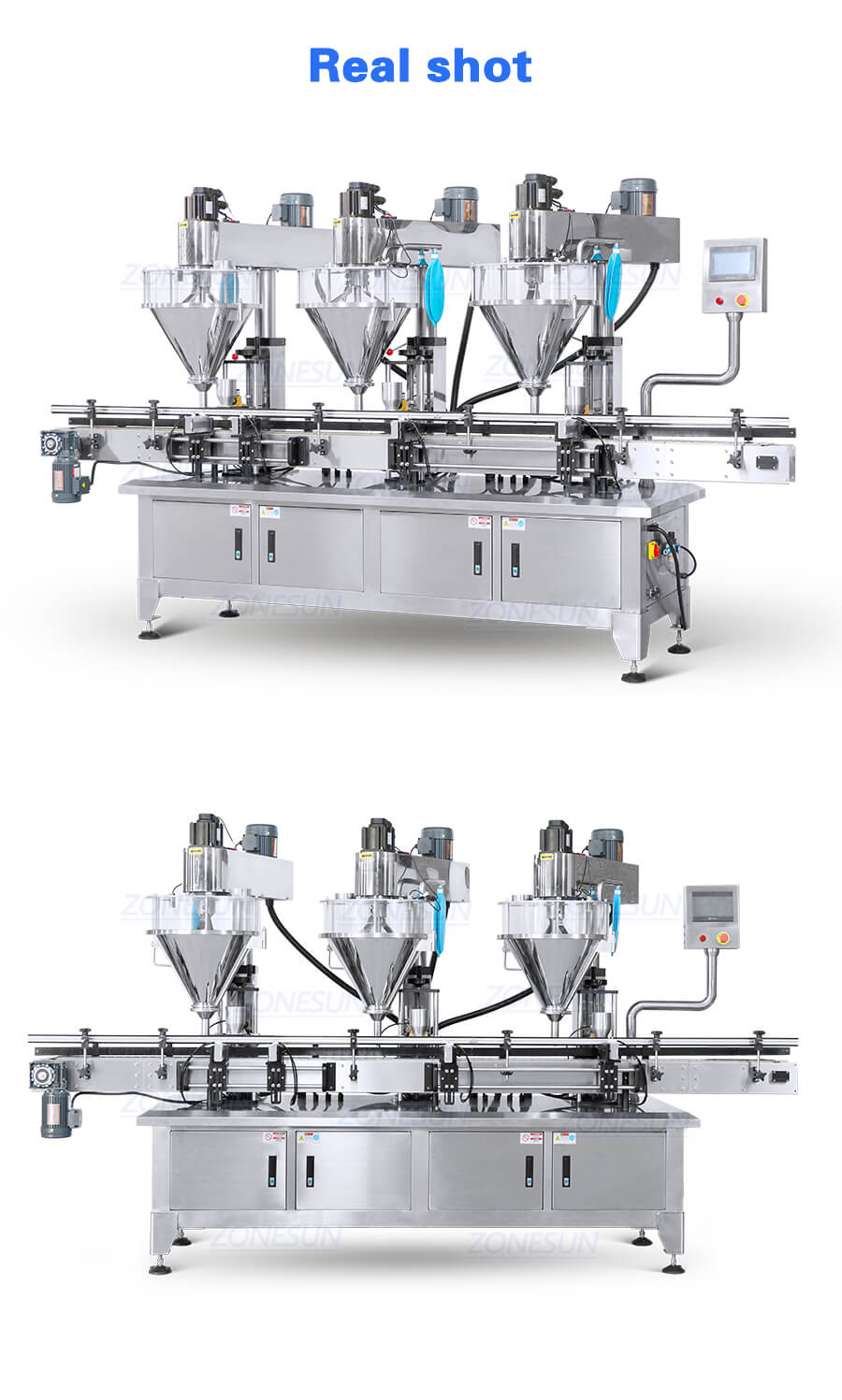 Automatic 3 Heads Powder Filling Machine
