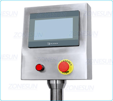 Control Panel of 3 Heads Powder Filling Machine