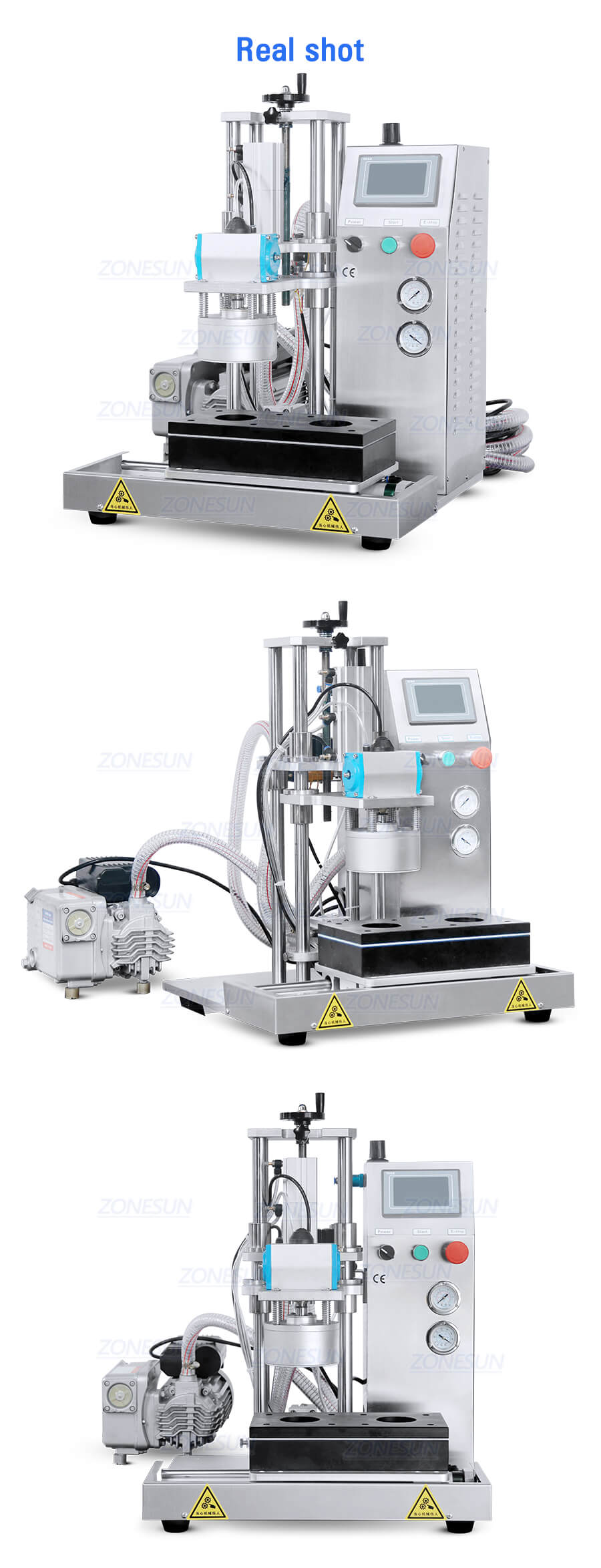 เครื่องดูดฝุ่นขวดกึ่งอัตโนมัติ