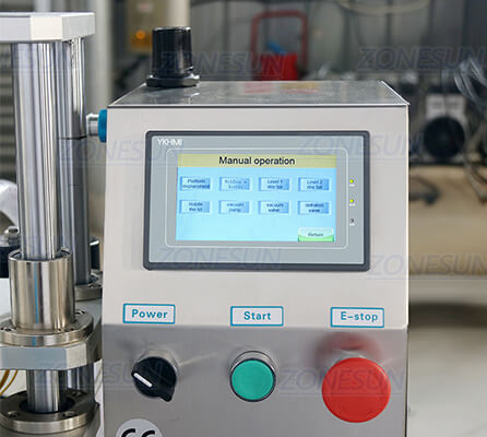 Control Panel of Semi-automatic Jar Vacuum Capping Machine