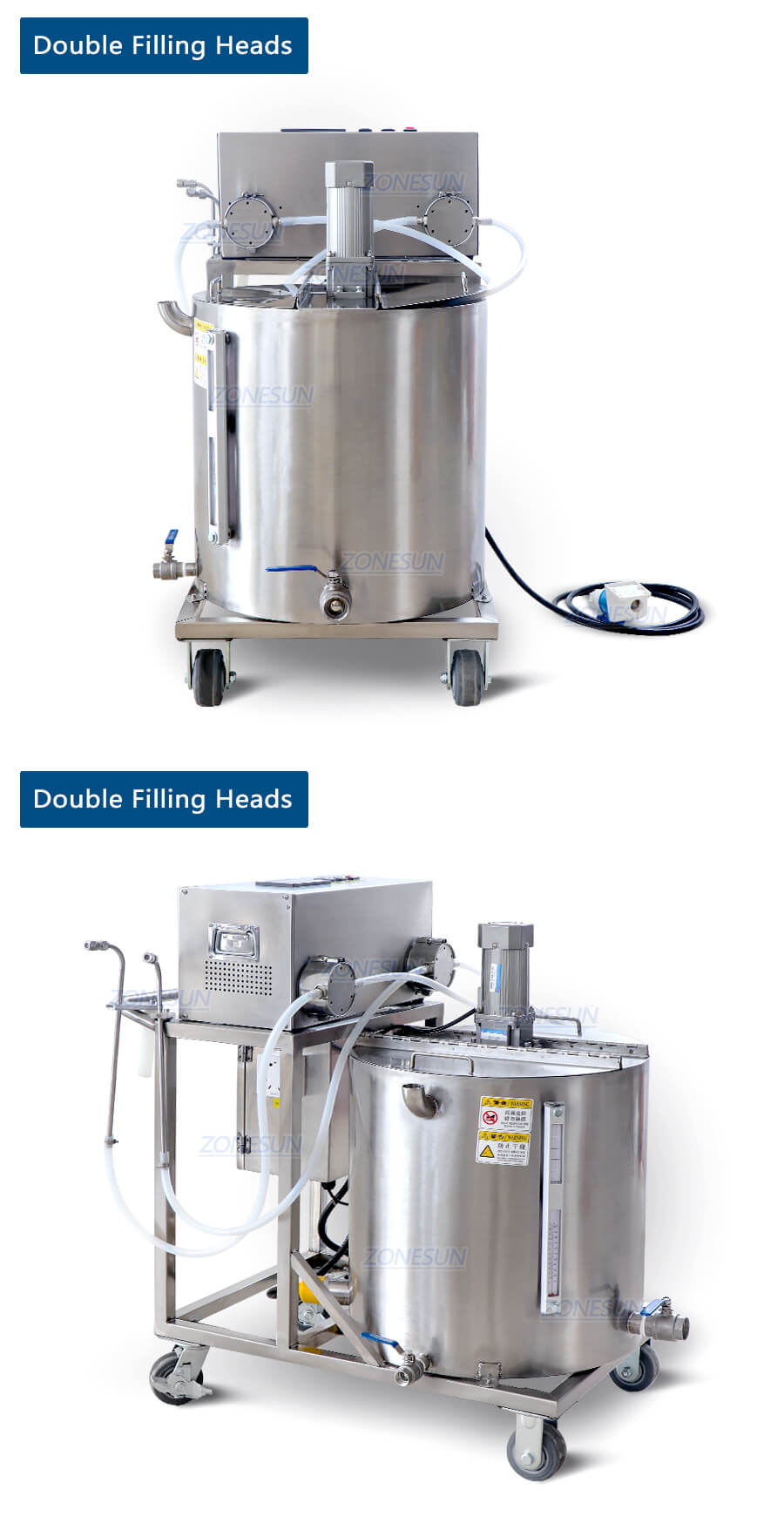 キャンドルワックスの溶融充填機