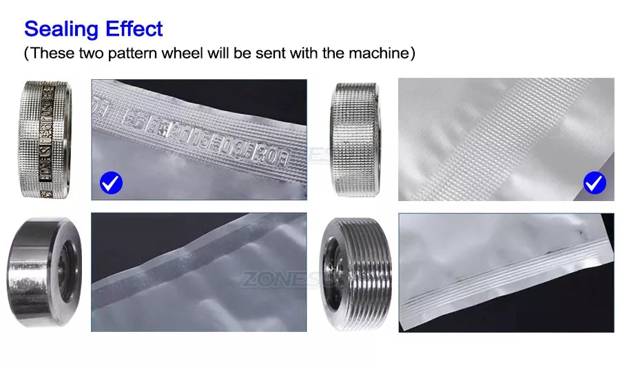 Embossing Wheels of Continuous Band Sealer