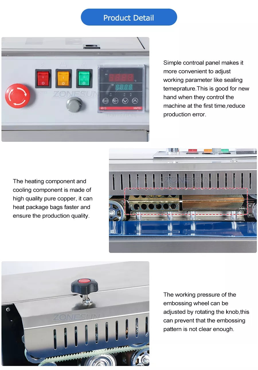 Details of Continuous Band Sealer