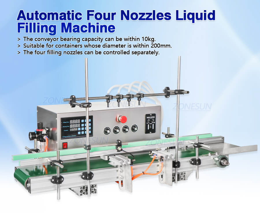 آلة تعبئة السوائل الأوتوماتيكية ZS-DTDP5-4