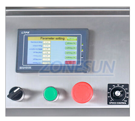 Operation Panel of ZS-DTMP4C Automatic Liquid Filling Machine