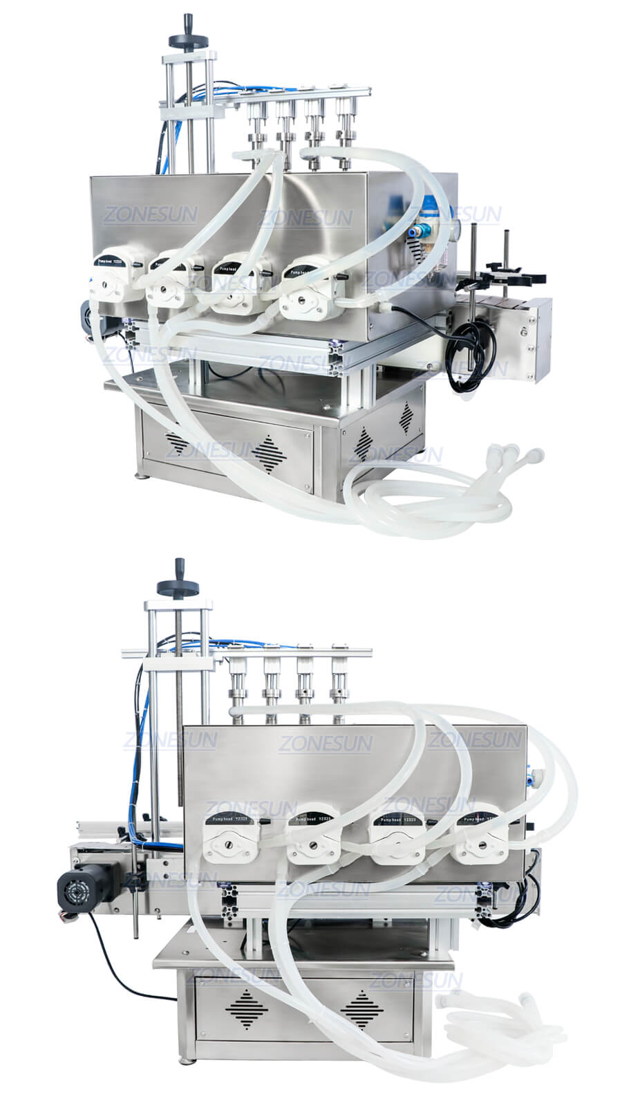 Real Shot of ZS-DTPP4E Liquid Filling Machine