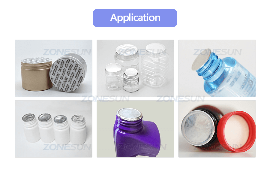 Application of ZS-FK1800 Bottle Cap Sealing Machine