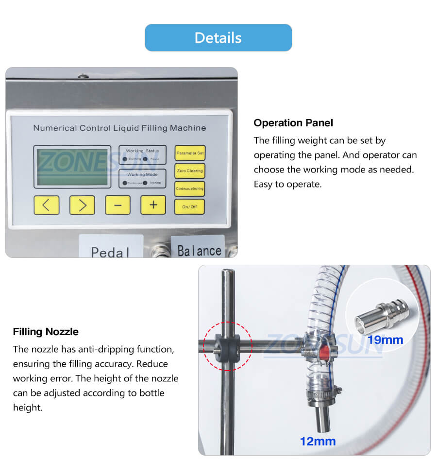 รายละเอียดของเครื่องชั่งน้ำหนัก ZS-GP631