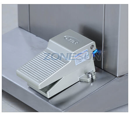 Félautomata teljes pneumatikus lekvárpaszta töltőgép pedálkapcsolója