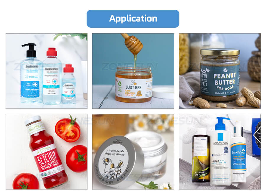 Félautomata teljes pneumatikus lekvárpaszta töltőgép alkalmazása