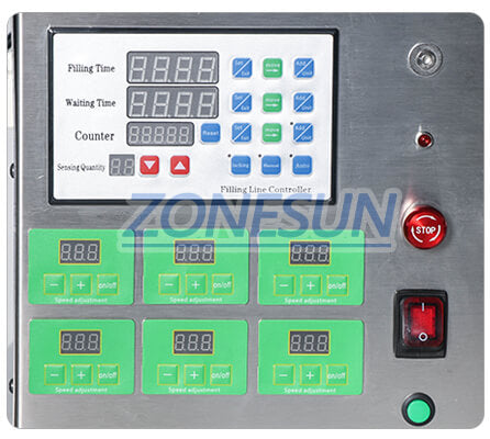 Painel de operação da máquina de enchimento de líquido da bomba magnética ZS-MP5500D