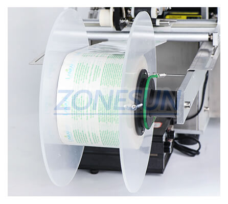 Support d'étiquette de la machine d'étiquetage d'autocollant transparent ZS-TB50DT