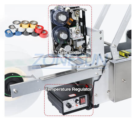 مبرمج آلة لصق الملصقات الشفافة ZS-TB50DT
