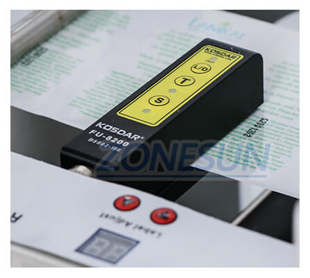Sensor de etiqueta da máquina de marcação de adesivos transparentes ZS-TB50DT