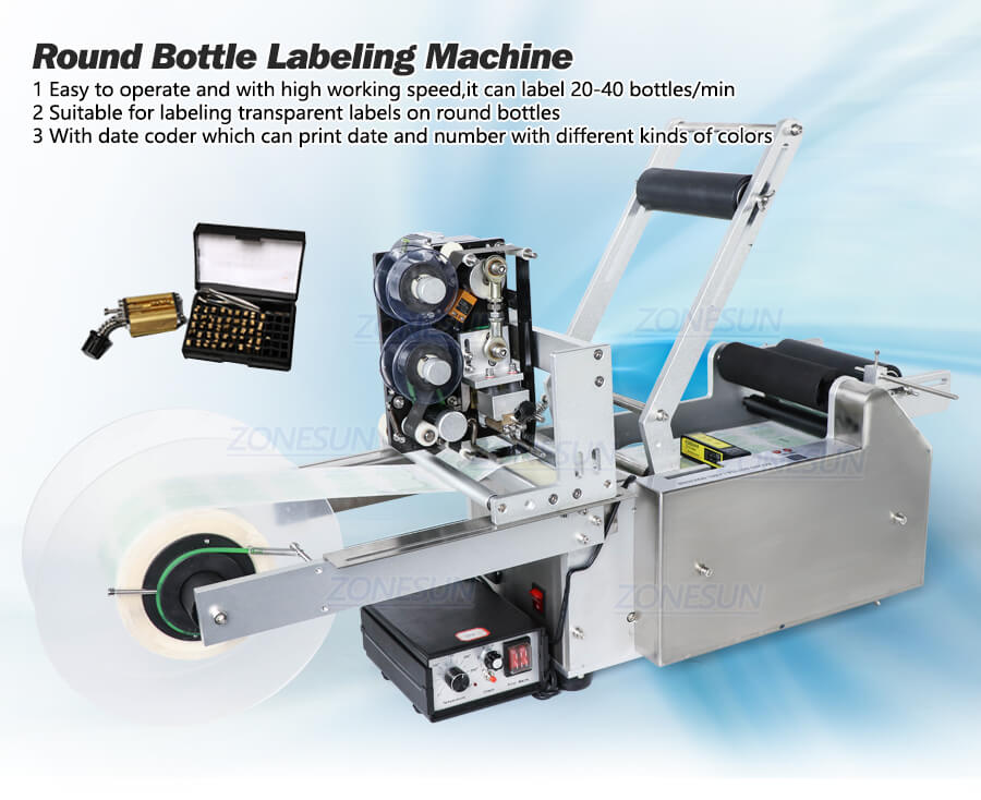 ZS-TB50DT Przezroczysta maszyna do etykietowania naklejek