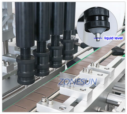 การเติมหัวฉีดของ ZS-VTZL4A เครื่องเติมน้ำมันสุญญากาศอัตโนมัติ