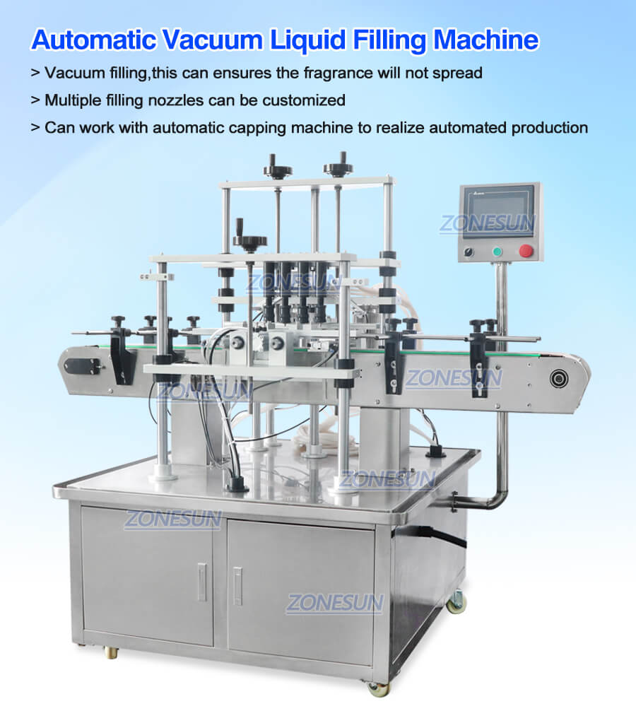 ZS-VTZL4A Automatic Vacuum Liquid Filling Machine