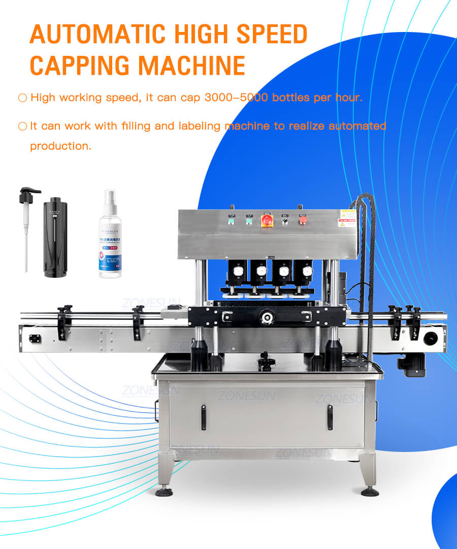 Automatic High Speed Inline Capping Machine
