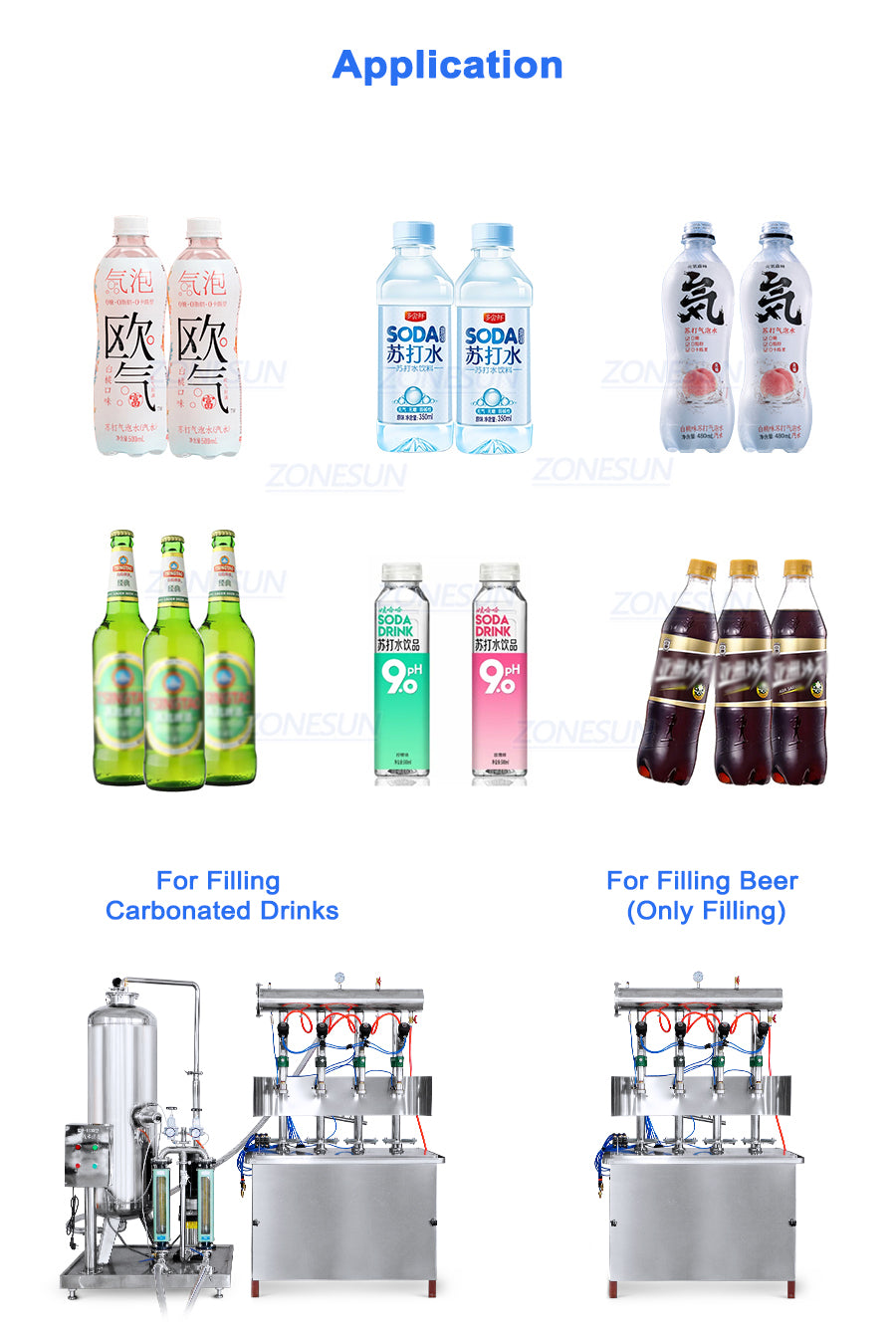 Application of Carbonated Filling Machine