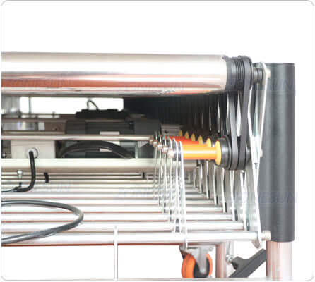 motor de transportador de rodillos flexibles