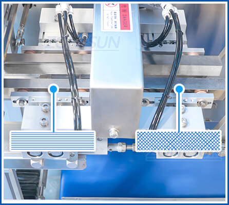 Estrutura de vedação da máquina de vedação de preenchimento de bolsa pré -fabricada