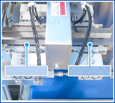 sealing structure of premade pouch filling sealing machine