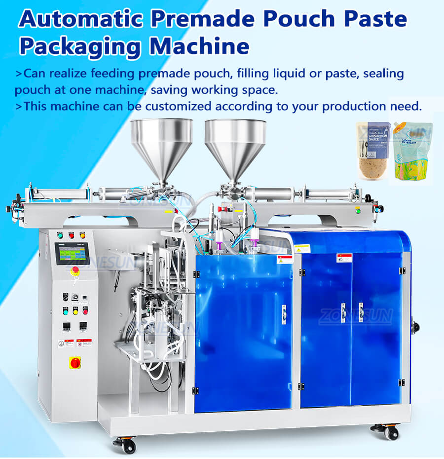 premade pouch filling sealing machine