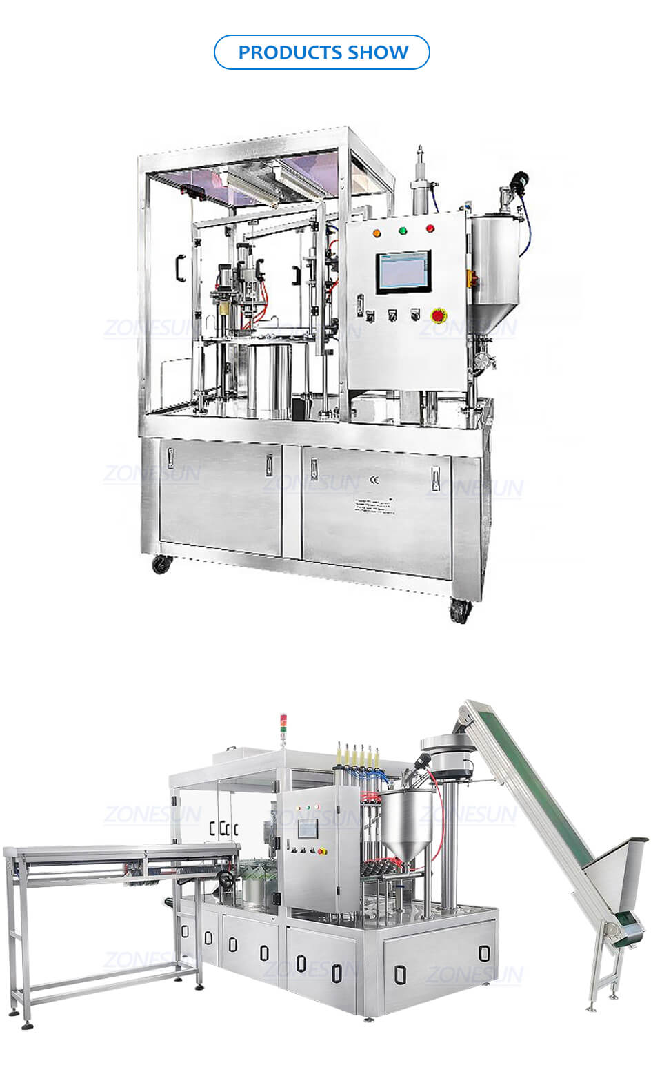 automatic pouches filling capping machine