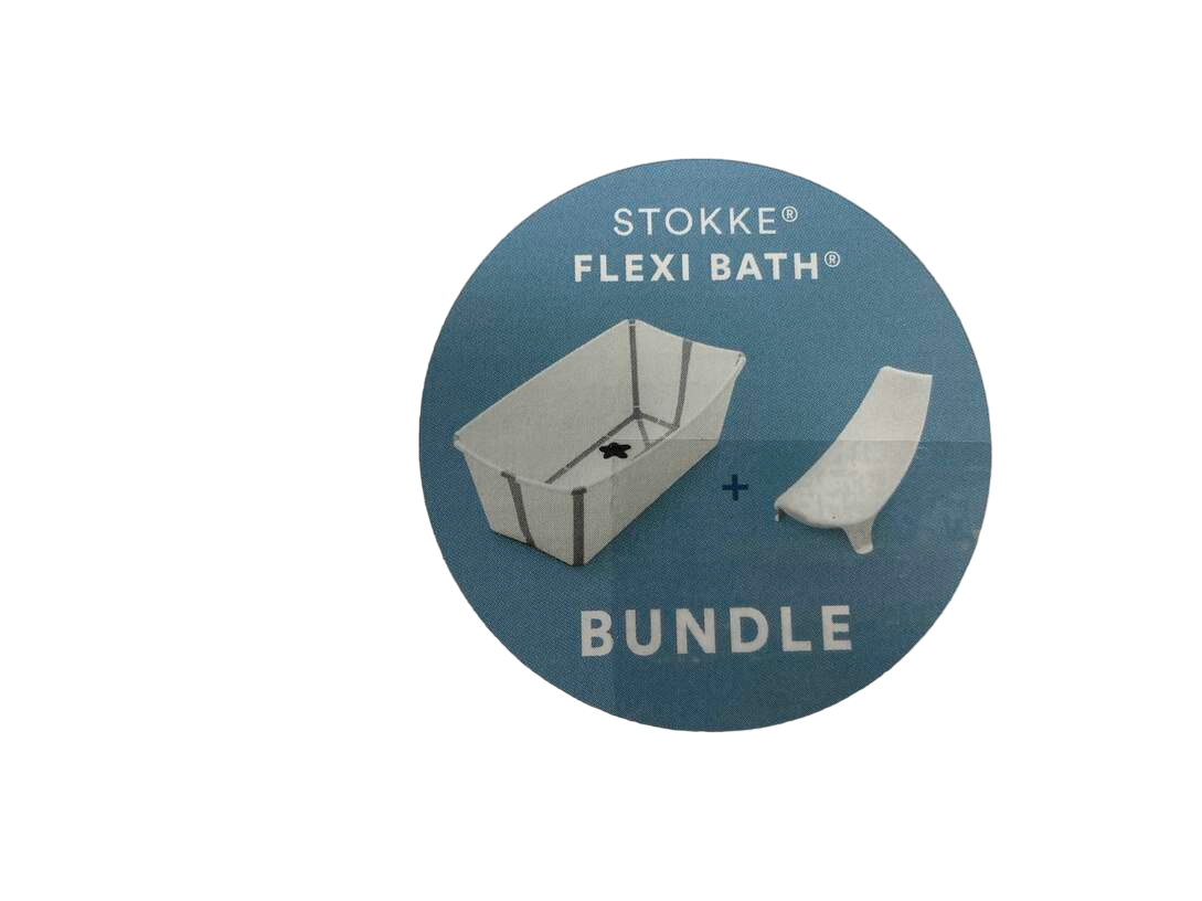 Stokke Flexi Bath Bundle Pack, Regular, Transparent Blue