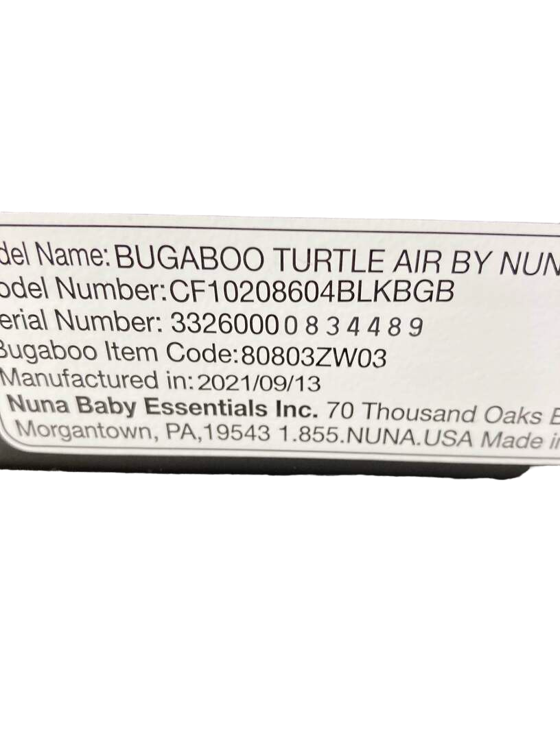 Bugaboo Turtle Air By Nuna Recline Base, 2021