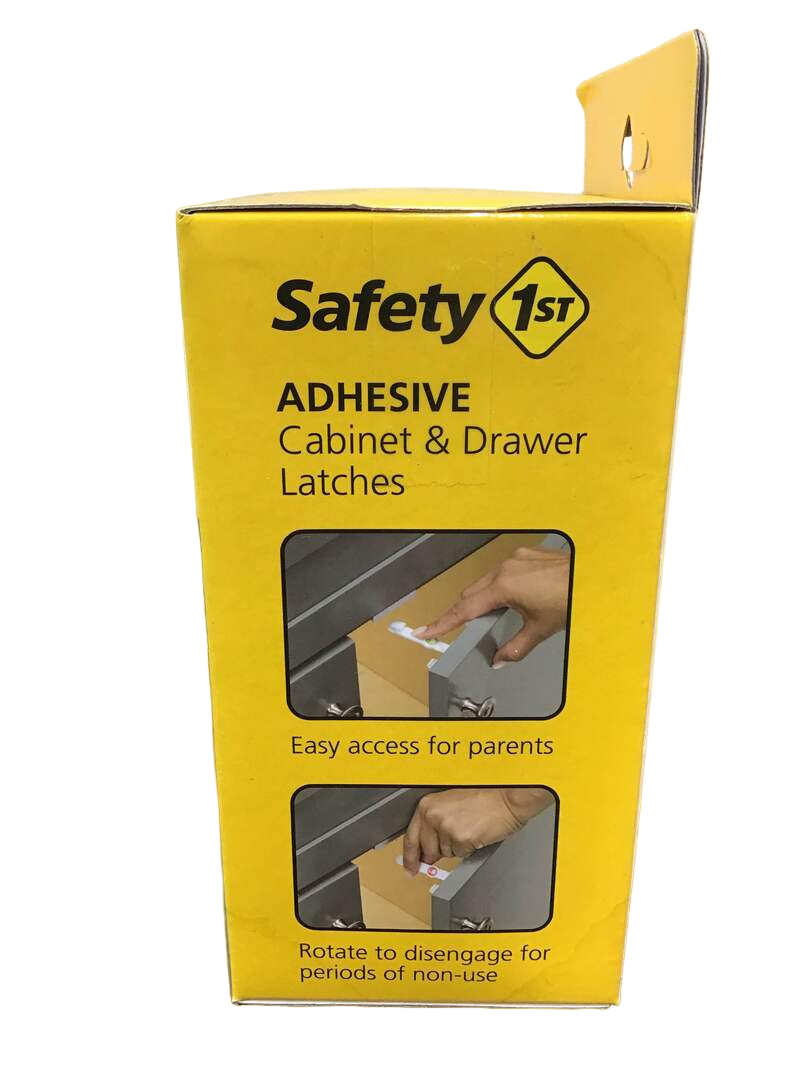 Safety 1st Adhesive Cabinet & Drawer Latches, 4 Pack