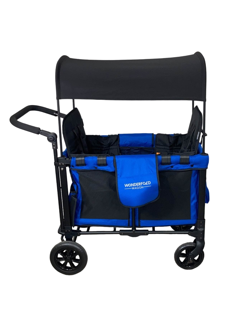 Wonderfold W2 Original Multifunctional Double Stroller Wagon, Blue, 2022