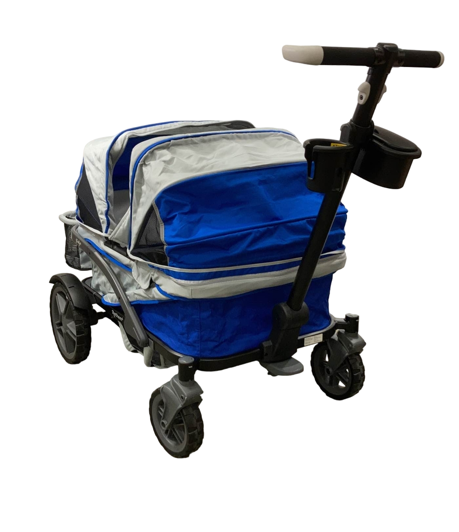 Gladly Family Anthem4 Classic 4 Seater All Terrain Wagon Stroller, Electric Silver