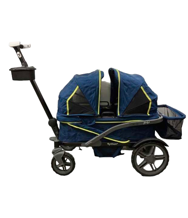 Gladly Family Anthem4 Classic 4 Seater All Terrain Wagon Stroller, Neon Indigo