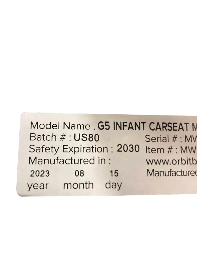 Orbit Baby G5 Infant Car Seat Without Base, 2023, Black