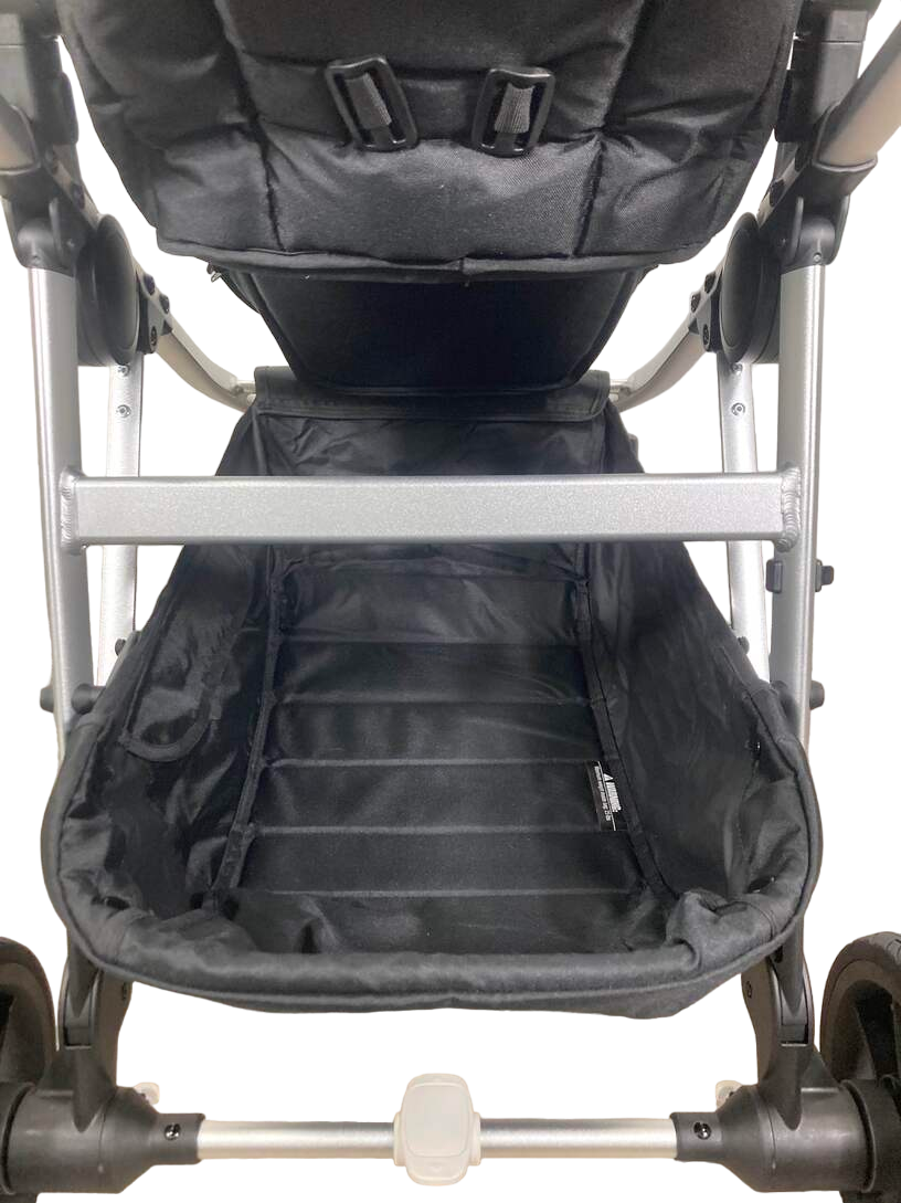 Mockingbird Single to Double Stroller, 2023, Silver with Penny Leather, Windowpane, Black