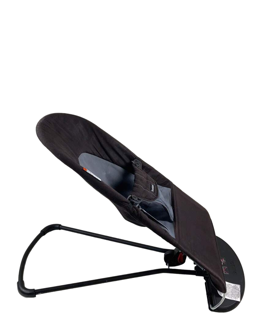 BabyBjorn Bouncer Balance, Black/Dark Gray, Black Frame